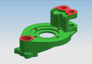 Front left casting bottom plate