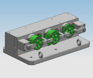 Front and rear cylinder block