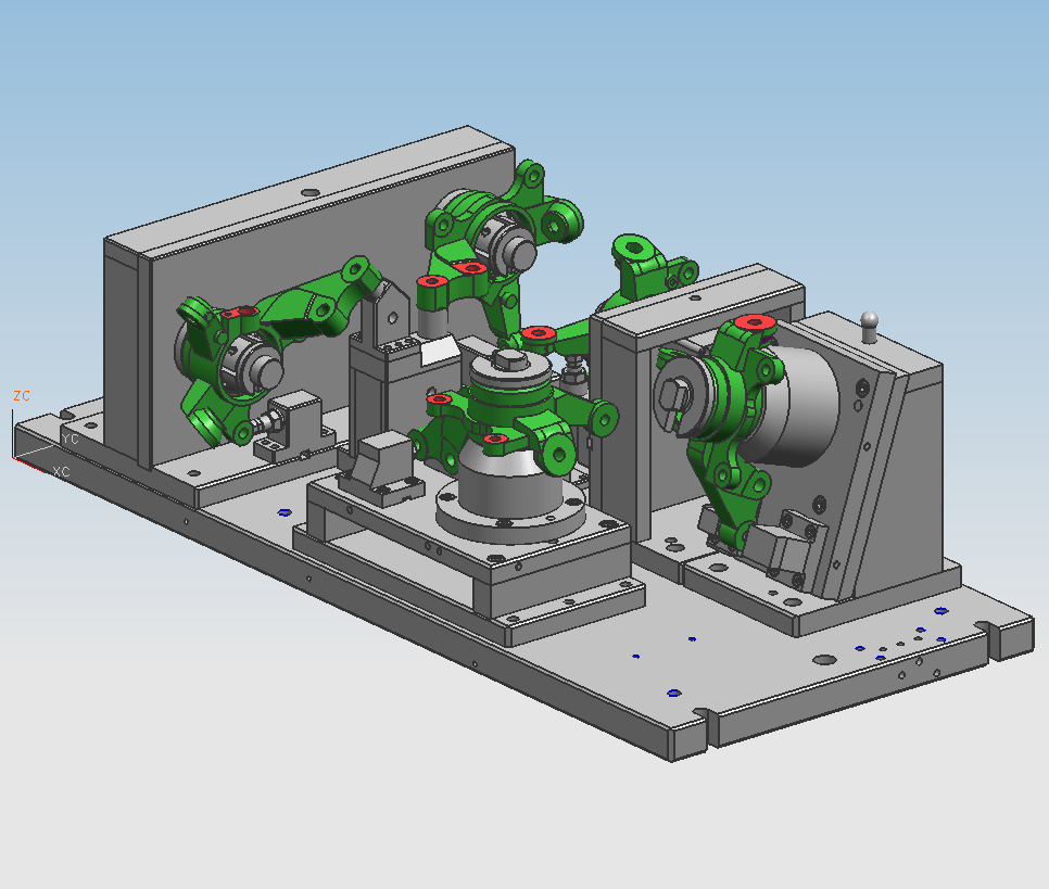 Left and right steering knuckle